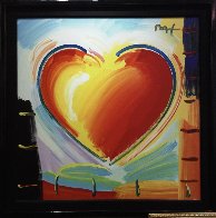 Love Heart 40x40 Original Painting by Peter Max - 5 Love Heart 40x40 Original Painting by Peter Max - 5