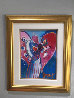 Angel With Heart Unique 2000 28x21 Works on Paper (not prints) by Peter Max - 1