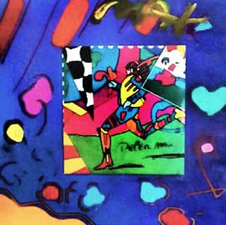 Collage Unique  1996 20x22 Works on Paper (not prints) - Peter Max