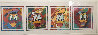 Donald Duck - Framed Suite of 4 1994 Limited Edition Print by Peter Max - 2
