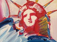 Statue of Liberty Unique 60x30 Huge Original Painting by Peter Max - 2 Statue of Liberty Unique 60x30 Huge Original Painting by Peter Max - 2