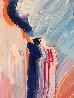 Statue of Liberty  Unique  72x42 Huge Mural Size  Original Painting by Peter Max - 4