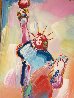 Statue of Liberty  Unique  72x42 Huge Mural Size  Original Painting by Peter Max - 0