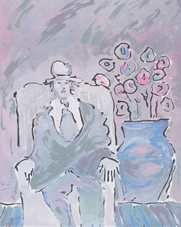 Seated Man 1981 Limited Edition Print - Peter Max Seated Man 1981 Limited Edition Print - Peter Max