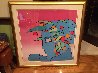 Blue Lady Planet 1988 Limited Edition Print by Peter Max - 2