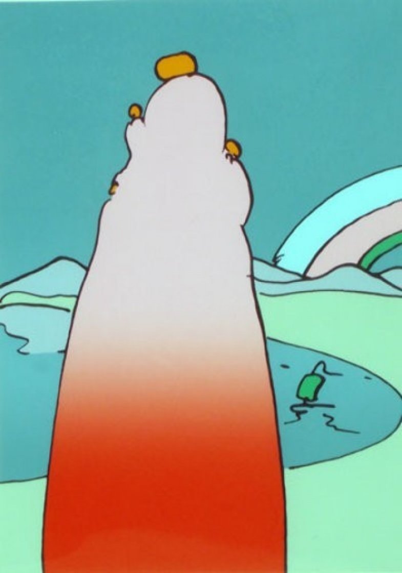 Space Landscape 1978 Limited Edition Print by Peter Max Space Landscape 1978 Limited Edition Print by Peter Max