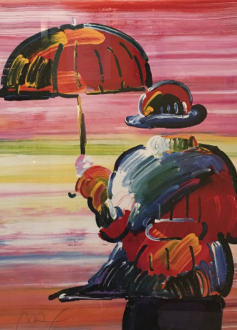Umbrella Man III 2000 Limited Edition Print - Peter Max