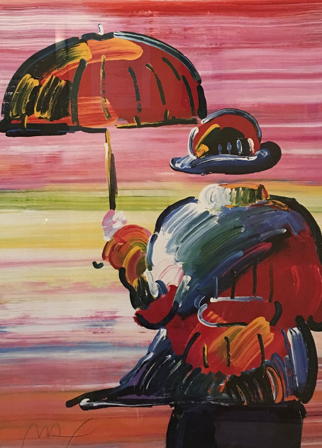 Umbrella Man III 2000 Limited Edition Print by Peter Max