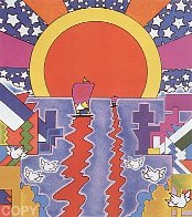 Sailing New Worlds 1976 (Vintage) Limited Edition Print by Peter Max - 2