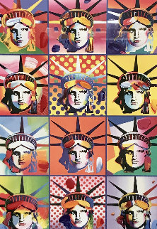 Liberty And Justice For All II Unique 2005 40x34 Huge Works on Paper (not prints) - Peter Max Liberty And Justice For All II Unique 2005 40x34 Huge Works on Paper (not prints) - Peter Max