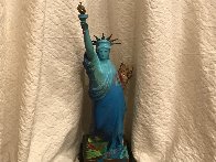 Statue of Liberty Bronze Sculpture 1990 22in Sculpture by Peter Max - 1 Statue of Liberty Bronze Sculpture 1990 22in Sculpture by Peter Max - 1