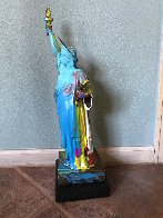 Statue of Liberty Bronze Sculpture 1990 22in Sculpture by Peter Max - 3 Statue of Liberty Bronze Sculpture 1990 22in Sculpture by Peter Max - 3