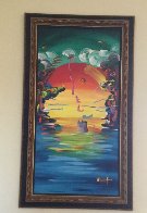 Better World Unique 2007 70x40 Super Huge Original Painting by Peter Max - 1 Better World Unique 2007 70x40 Super Huge Original Painting by Peter Max - 1