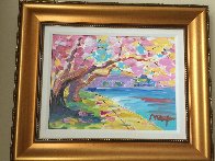 Cherry Blossom 2014 25x29 Original Painting by Peter Max - 1 Cherry Blossom 2014 25x29 Original Painting by Peter Max - 1