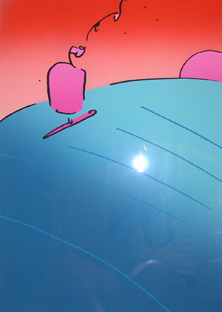 Pink Sailboat 1979 (Vintage) Limited Edition Print by Peter Max