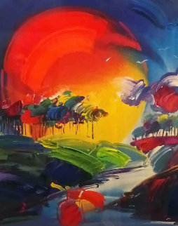 Without Borders II Unique 2006 51x39 Works on Paper (not prints) - Peter Max Without Borders II Unique 2006 51x39 Works on Paper (not prints) - Peter Max