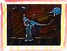Seven Dreams: Dream 5, Solo Kite Flyer Monoprint  1997 26x24 Works on Paper (not prints) by Peter Max - 1