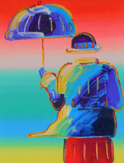Umbrella Man 2016 Limited Edition Print - Peter Max