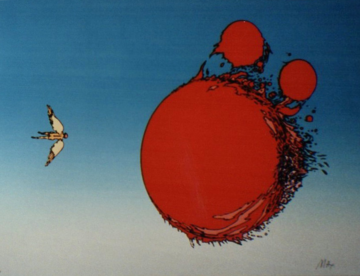 Ball of Fire 1972 Limited Edition Print by Peter Max Ball of Fire 1972 Limited Edition Print by Peter Max