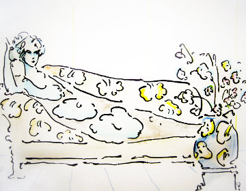 Lady on the Couch 1974 Limited Edition Print - Peter Max Lady on the Couch 1974 Limited Edition Print - Peter Max