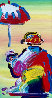 Umbrella Man 2008 25x16 Original Painting by Peter Max - 0