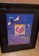 Heart 24x20 Works on Paper (not prints) by Peter Max - 1