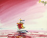 Sailboat Series XIII Ver. II #1 2003 20x24 Original Painting by Peter Max - 0