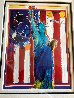 United We Stand II Unique 2005 24x18 Works on Paper (not prints) by Peter Max - 1
