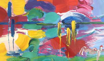 Four Seasons Series: Summer - Autumn Unique 2007 27x45 Works on Paper (not prints) - Peter Max Four Seasons Series: Summer - Autumn Unique 2007 27x45 Works on Paper (not prints) - Peter Max