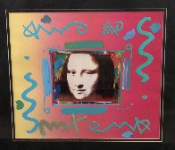 Mona Lisa Collage 2  Unique 20x18 Works on Paper (not prints) by Peter Max - 1
