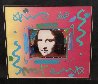 Mona Lisa Collage 2  Unique 20x18 Works on Paper (not prints) by Peter Max - 1