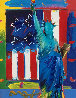 Patriotic Series Liberty And Flag Unique 2006 19x15 Works on Paper (not prints) by Peter Max - 0