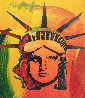 Liberty Head Unique 1999 20x19 Works on Paper (not prints) by Peter Max - 0