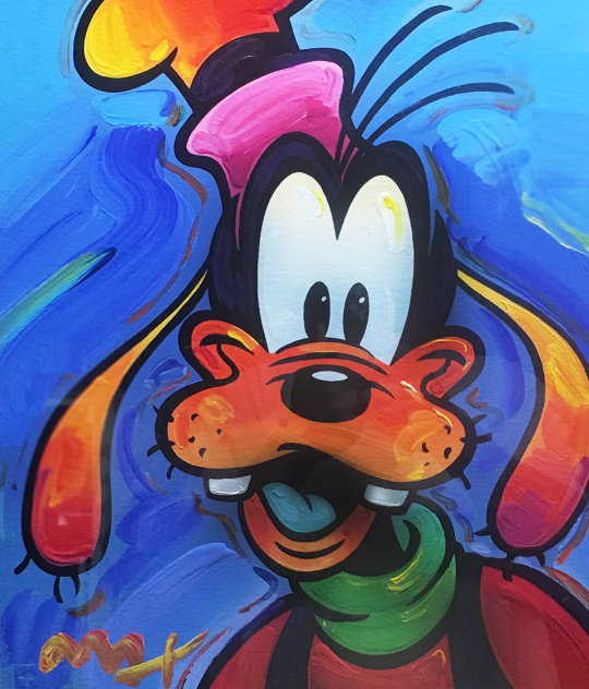 Goofy 2003 Unique 35x32 Works on Paper (not prints) by Peter Max