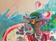 French Zero's Girlfriend Unique 1990 27x36 Works on Paper (not prints) by Peter Max - 0 French Zero's Girlfriend Unique 1990 27x36 Works on Paper (not prints) by Peter Max - 0