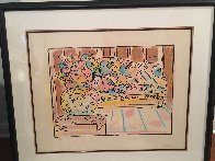 Lady on Couch With Vase 1979 Limited Edition Print by Peter Max - 1 Lady on Couch With Vase 1979 Limited Edition Print by Peter Max - 1