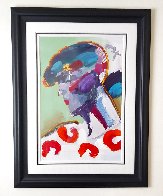 Palm Beach Lady Unique 2006 50x38 Huge Works on Paper (not prints) by Peter Max - 5 Palm Beach Lady Unique 2006 50x38 Huge Works on Paper (not prints) by Peter Max - 5