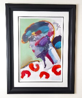 Palm Beach Lady Unique 2006 50x38 Super Huge Works on Paper (not prints) - Peter Max Palm Beach Lady Unique 2006 50x38 Super Huge Works on Paper (not prints) - Peter Max