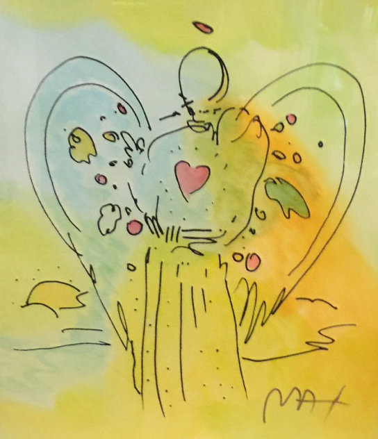 Angel Unique 2000 30x25 Works on Paper (not prints) by Peter Max
