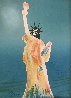 Statue of Liberty (Blue) 1980 Limited Edition Print by Peter Max - 1