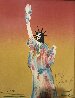 Statue of Liberty (Dark Orange/Dark Yellow) 1980 Limited Edition Print by Peter Max - 2