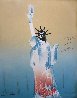 Statue of Liberty (Yellow And Light Blue)  1980 Limited Edition Print by Peter Max - 0