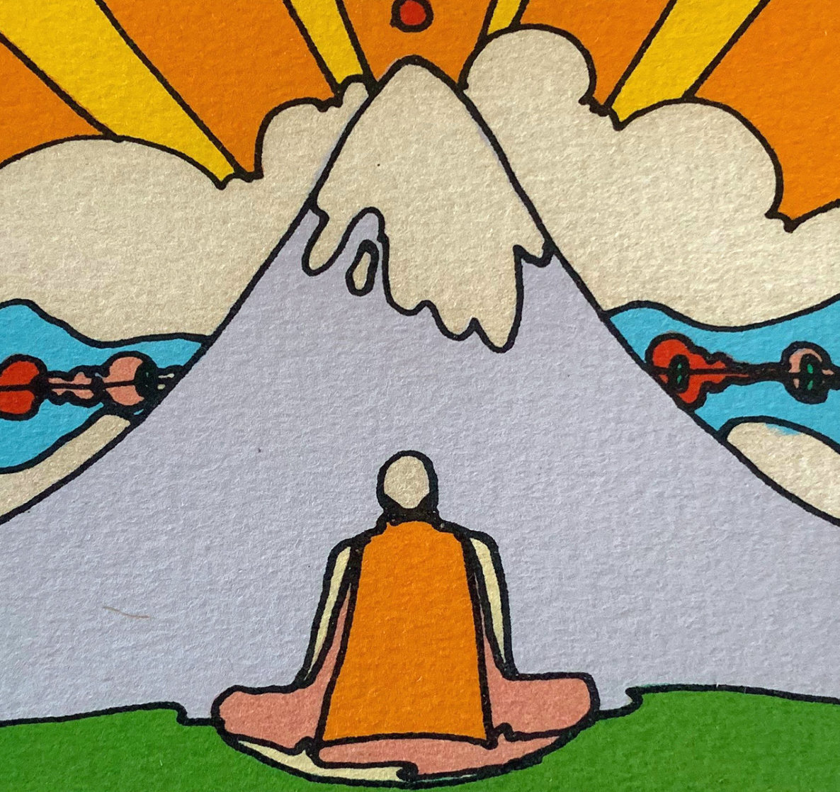 Sage By Mountain 1973 Limited Edition Print by Peter Max Sage By Mountain 1973 Limited Edition Print by Peter Max