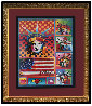 Five Liberties Unique 2006 28x23 Works on Paper (not prints) by Peter Max - 1 Five Liberties Unique 2006 28x23 Works on Paper (not prints) by Peter Max - 1