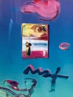 Sage With Profile 2010 23x20 Works on Paper (not prints) - Peter Max