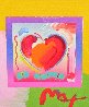 Heart on Blends Unique 2006 23x25 Works on Paper (not prints) by Peter Max - 0