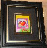 Heart on Blends Unique 2006 23x25 Works on Paper (not prints) by Peter Max - 1