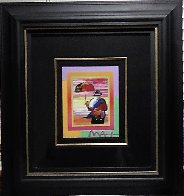 Umbrella Man on Blends Iconic Suite 2005 26x24 Works on Paper (not prints) by Peter Max - 1 Umbrella Man on Blends Iconic Suite 2005 26x24 Works on Paper (not prints) by Peter Max - 1