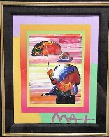 Umbrella Man on Blends Iconic Suite 2005 26x24 Works on Paper (not prints) by Peter Max - 2 Umbrella Man on Blends Iconic Suite 2005 26x24 Works on Paper (not prints) by Peter Max - 2