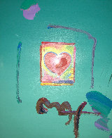 Heart Suite: Heart 2006 16x20 Works on Paper (not prints) by Peter Max - 0